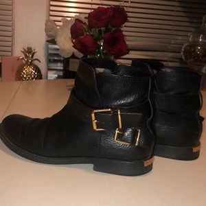 Burberry leather moto ankle boots